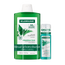 Klorane Pack Shampooing séborégulateur à l'ortie bio 400 ml + Shampooing sec purifiant à l'ortie et à la vitamine E 50 ml