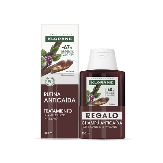 Klorane Pack Traitement Intensif Anti-Chute + Shampooing à la Quinine 100 Ml