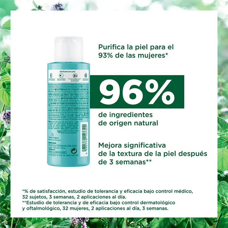 Klorane 3 en 1 Poudre Purifiante à la Menthe Aquatique Bio 50 g