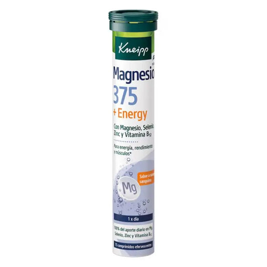 Kneipp Magnésium 375 + Energie, 15 comprimés
