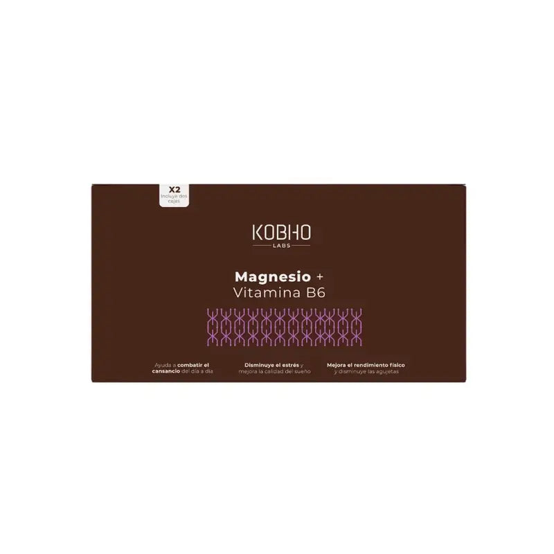 Kobho Labs Magnésium + Vitamine B6 Duplo