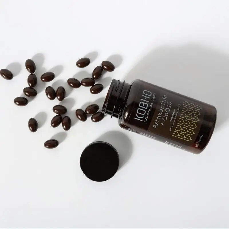 Kobho Labs Supplément Astaxanthine + Coenzyme Q10, 60 gélules
