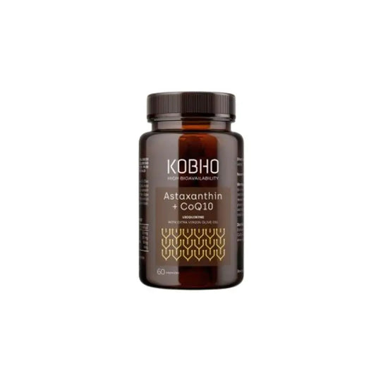 Kobho Labs Supplément Astaxanthine + Coenzyme Q10, 60 gélules