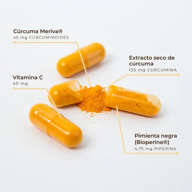 Kobho Labs Supplément Curcuma + Poivre Noir, 60 gélules