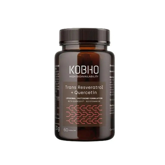Kobho Labs Supplément Trans Resveratrol + Quercétine, 60 gélules