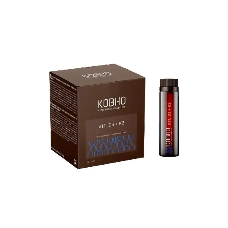 Kobho Labs Supplément de vitamine D3 + K2, 20 flacons