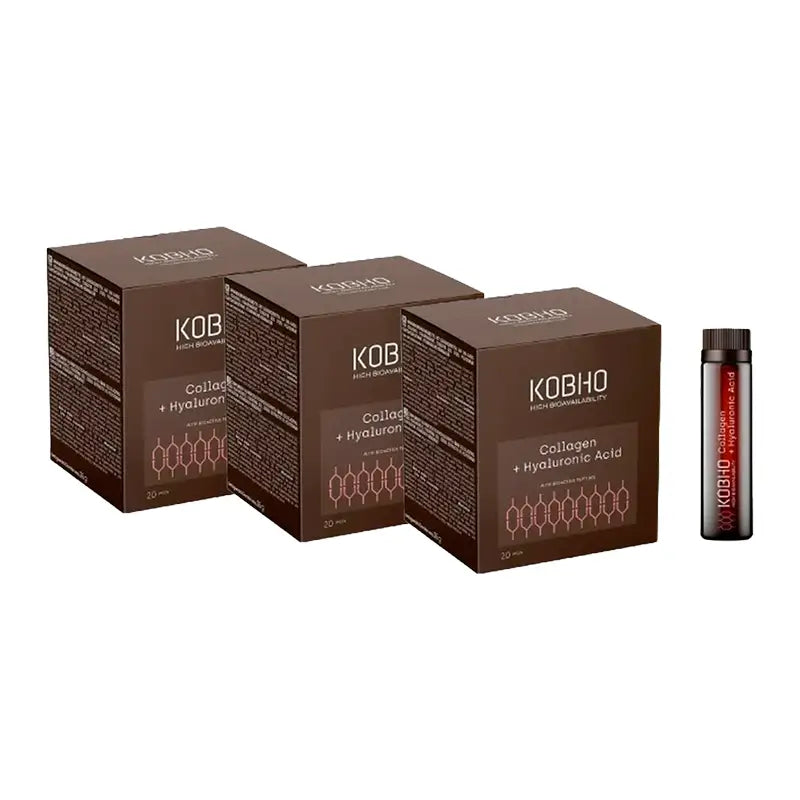 Kobho Labs Triplo Collagen + Hyaluronic Acid Supplement, 20 flacons