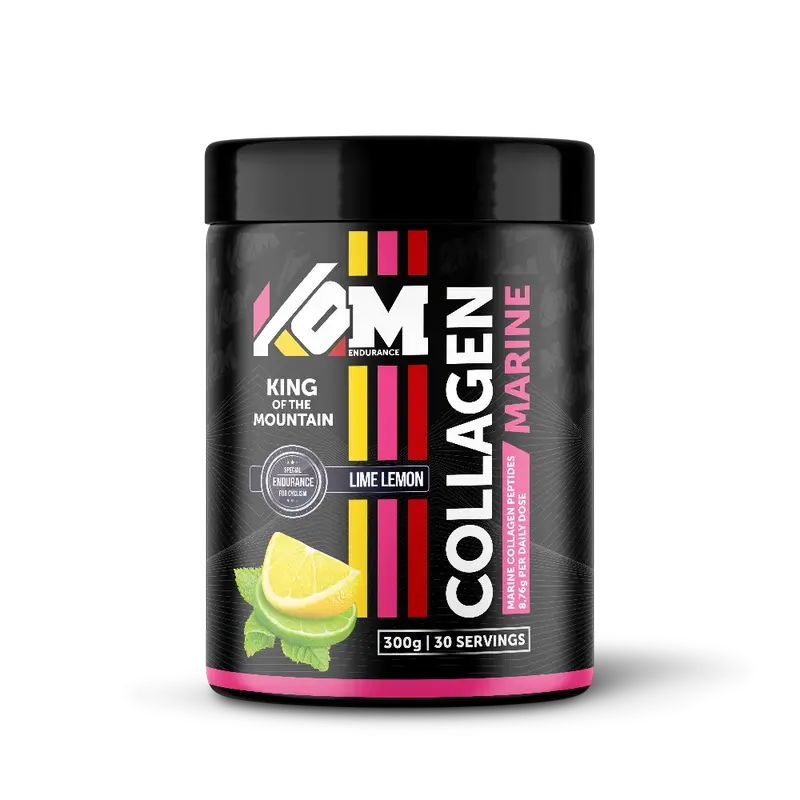 Kom Endurance Joints Sports Nutrition, bouteille de 300g de collagène marin aromatisé au citron.