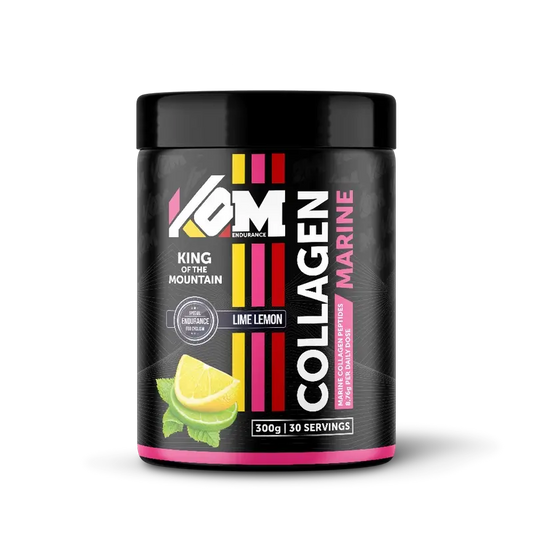 Kom Endurance Joints Sports Nutrition, bouteille de 300g de collagène marin aromatisé au citron.