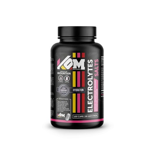 Kom Endurance Hydration Sports Nutrition, bouteille de 100 gélules d'électrolytes