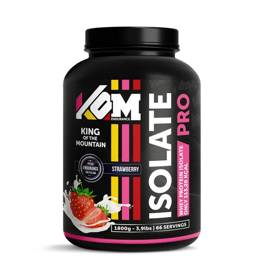 Kom Endurance Protein Sports Nutrition, 1,8kg d'isolat de protéines saveur fraise en boîte