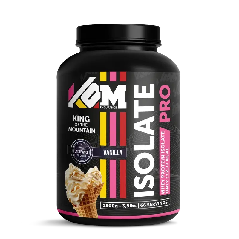 Kom Endurance Protein Sports Nutrition, 1,8kg d'isolat de protéines aromatisé à la vanille en bidon