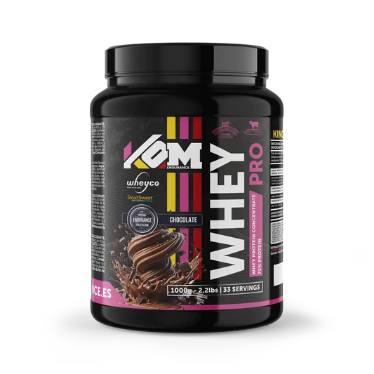 Kom Endurance Proteins Sports Nutrition, boîte de 1 kg de protéines de lactosérum au goût de chocolat