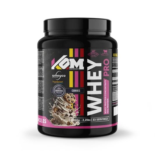 Kom Endurance Protein Sports Nutrition, whey protein 1kg canister cookies flavour