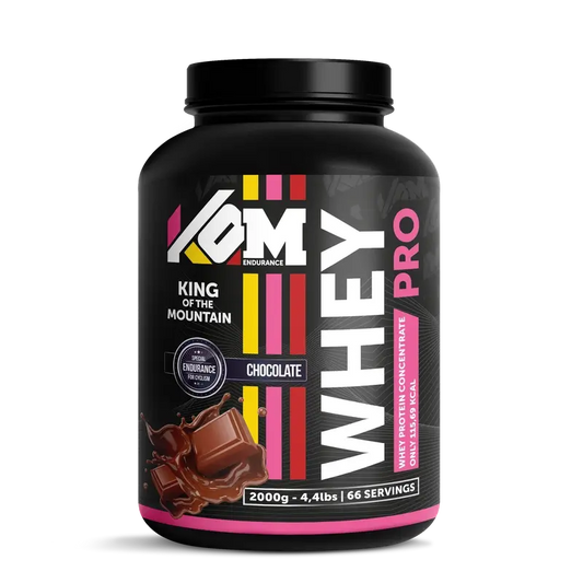 Kom Endurance Proteins Sports Nutrition, whey protein 2kg chocolate flavour tin