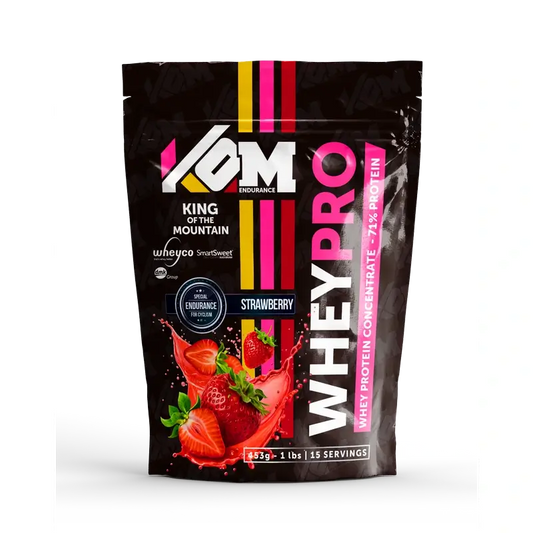 Kom Endurance Proteins Sports Nutrition, sachet de protéines de lactosérum 453 g goût fraise