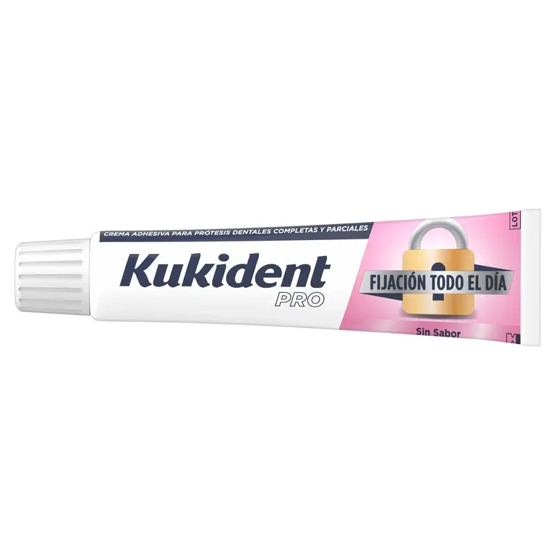Kukident Quadruple Pro Crème adhésive complète pour prothèses dentaires, neutre 4 x 70 Gr