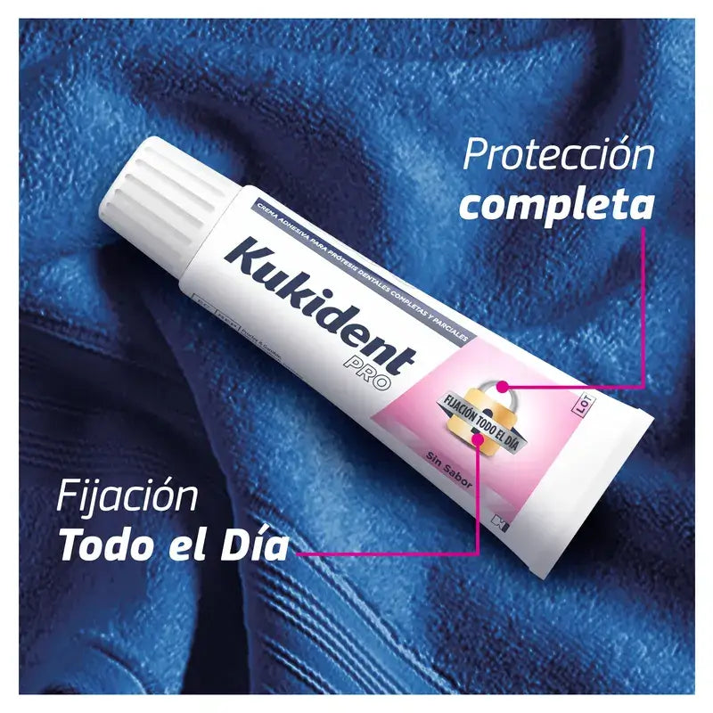 Kukident Duplo Pro Crème adhésive complète pour prothèses dentaires, neutre 2x70 gr