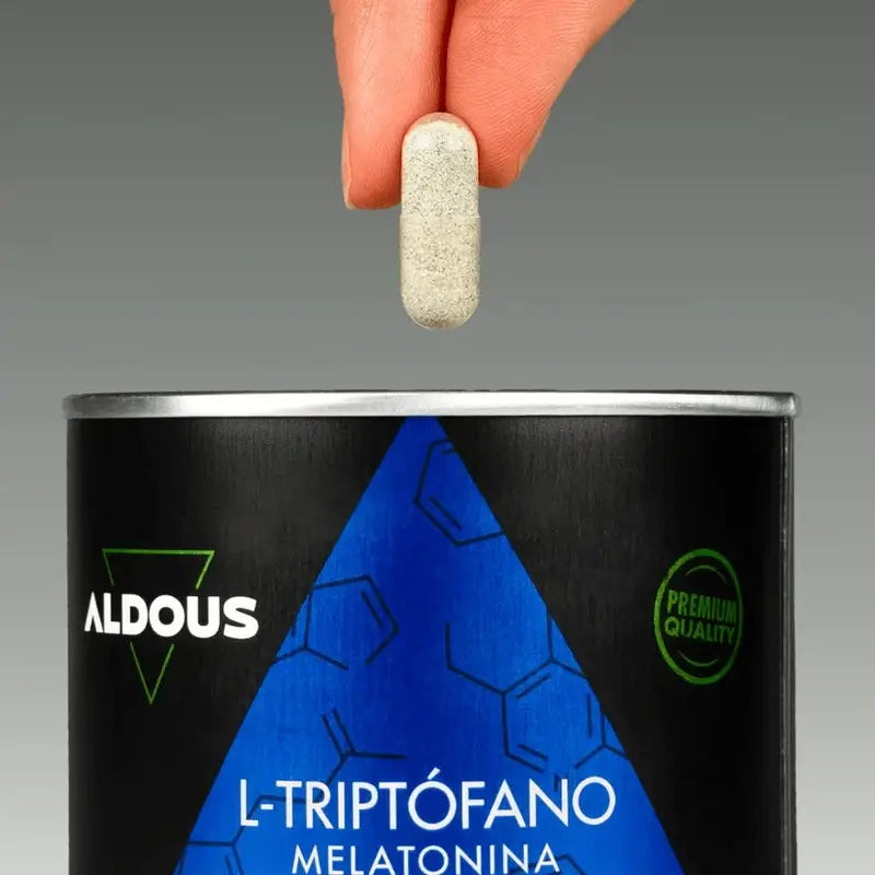 Aldous Labs L-Tryptophane Premium Mélatonine 1,78 mg Magnésium, 200 gélules végétales