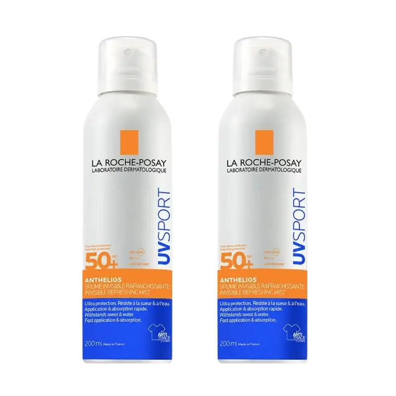 La Roche Posay Anthelios Uv Sport Invisible Cooling Mist Spf50+ , 2X200 Ml