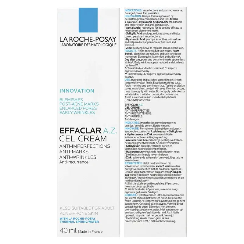 La Roche Posay Effaclar A.Z. Gel-Crème , 40 ml
