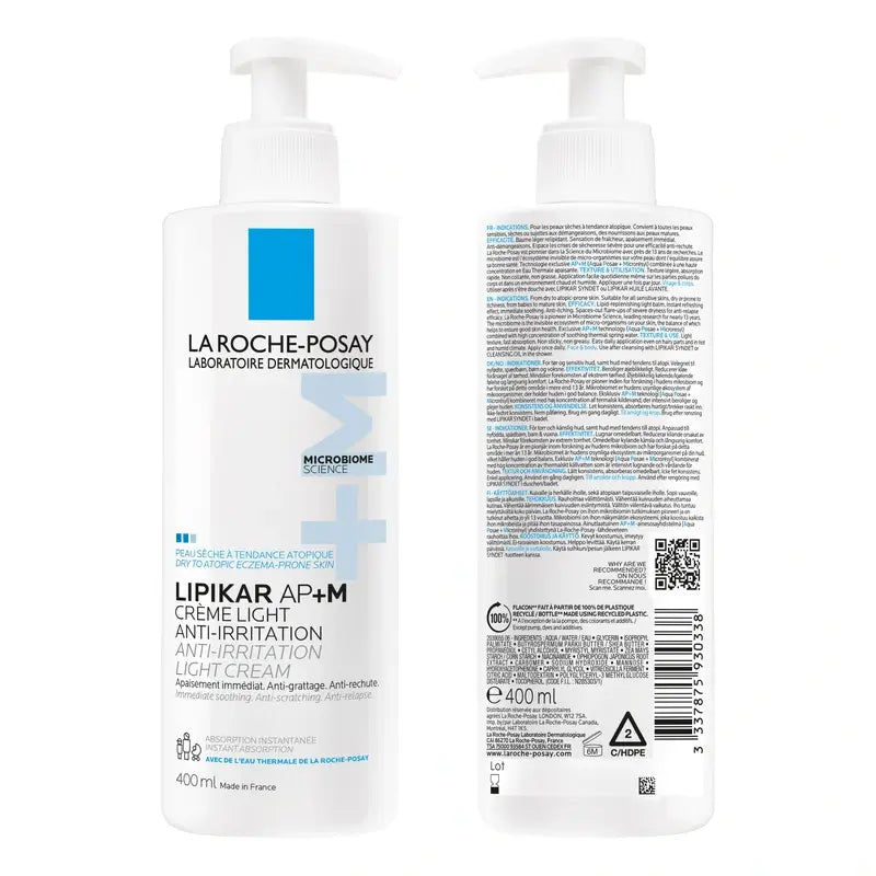Lipikar Baume Ap+M Light, 400 ml