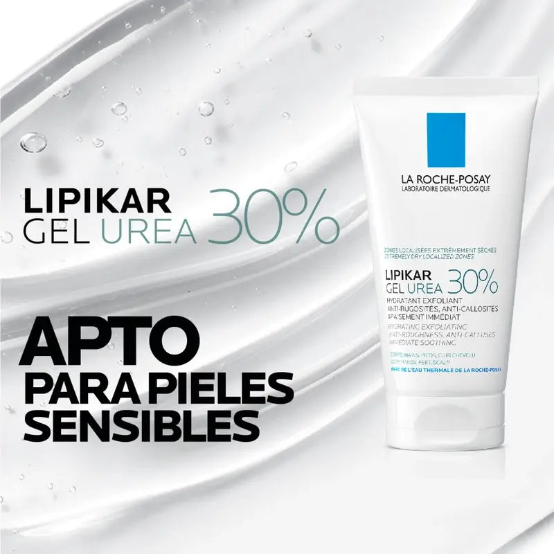La Roche Posay Lipikar Urea Gel 30% - Gel hydratant à l'urée, 50 ml