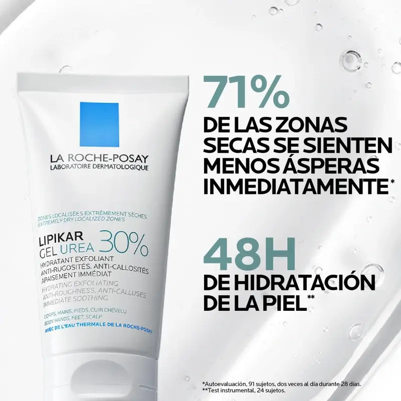 La Roche Posay Lipikar Urea Gel 30% - Gel hydratant à l'urée, 50 ml
