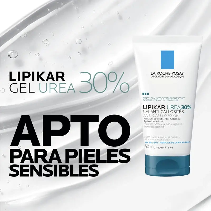 La Roche Posay Lipikar Urea Gel 30% - Gel hydratant à l'urée, 50 ml