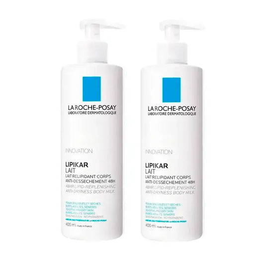 La Roche Posay Lipikar Lait, paquet de 2 x 400 ml