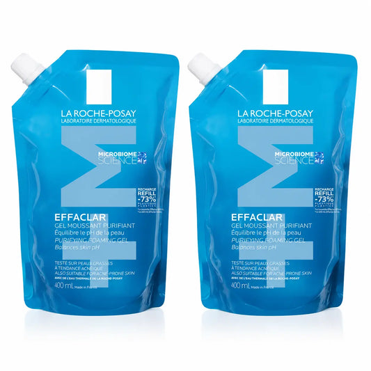 La Roche Posay Pack La Roche Posay Effaclar Gel Purifiant + M Ecorecarga 400Ml, x2