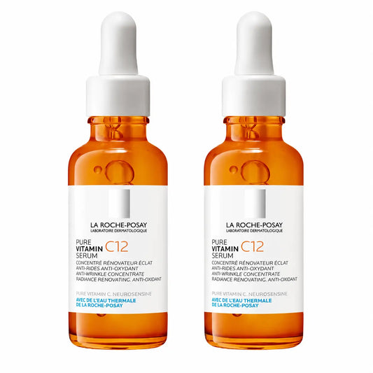 La Roche Posay Pure Vitamine C12 Sérum antioxydant et anti-rides, Pack 2 x 30 ml