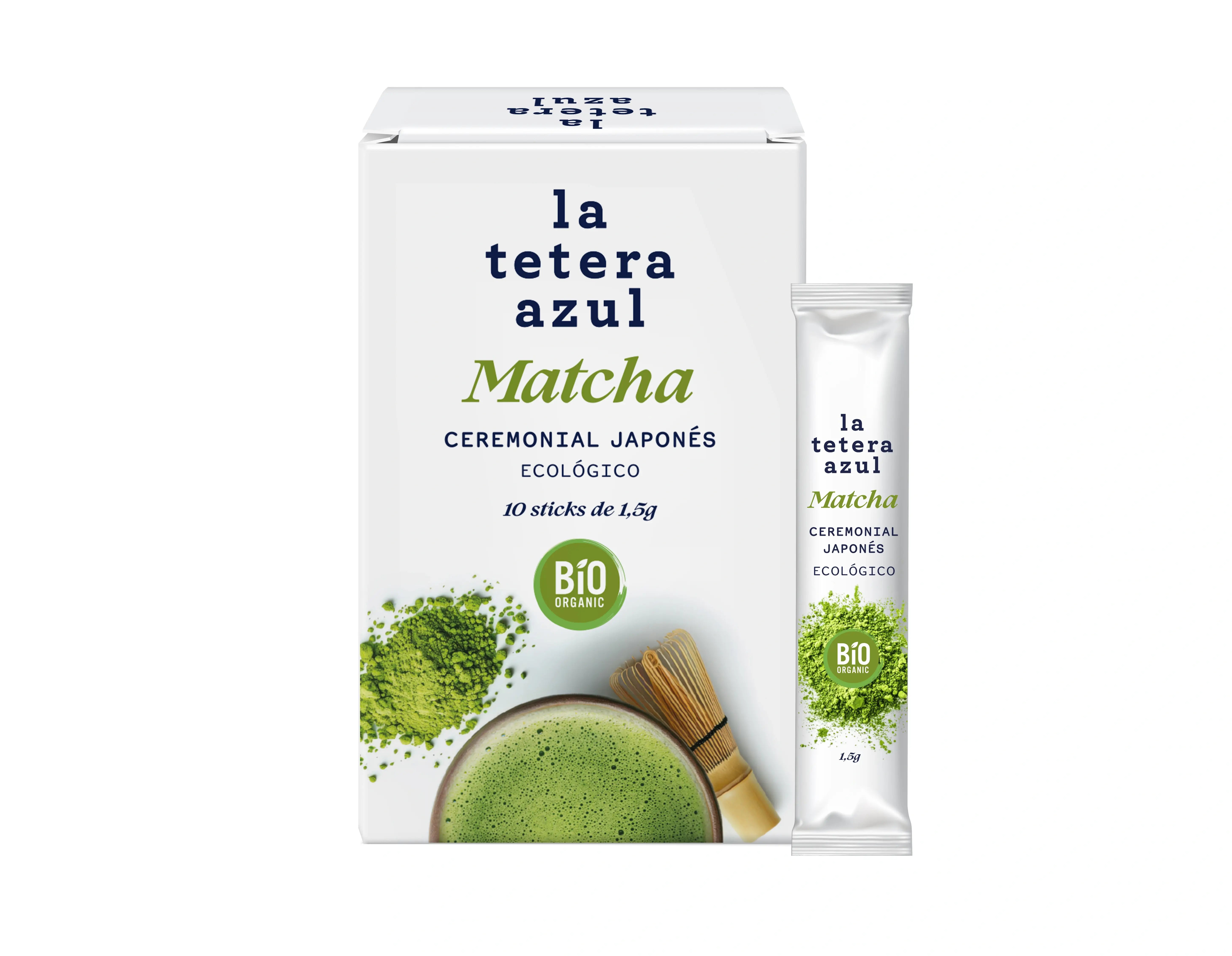 Ceremonial Premiun Japanese Matcha Blue Teapot Premiun 10 bâtons de 1,5g.