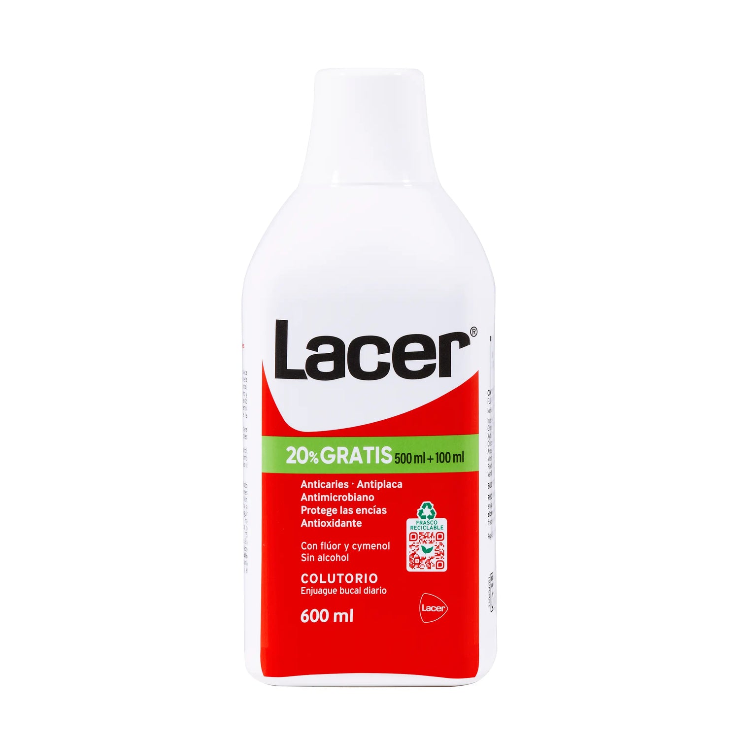 Rince-bouche Lacer 500 ml (+100 ml gratuits)