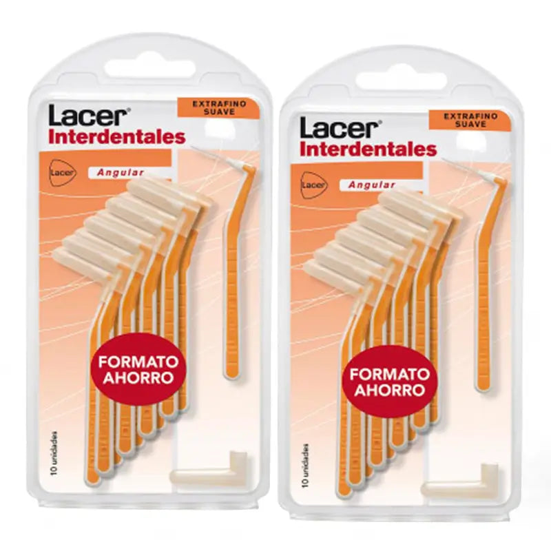 Lacer Duplo Brosse interdentaire angulaire extrafine douce 2 x 10 unités