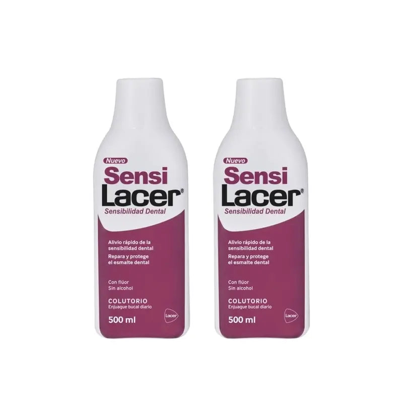 Lacer Duplo Sensilacer Bain de bouche, 2 x 500 Ml