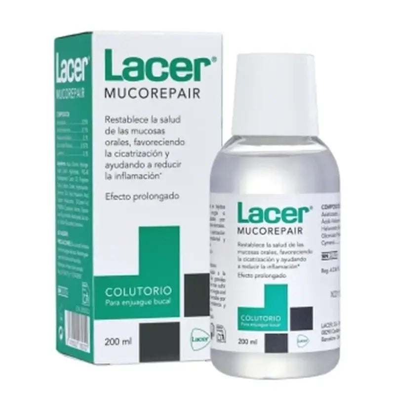 Bain de bouche Lacer Mucorepair, 200 ml