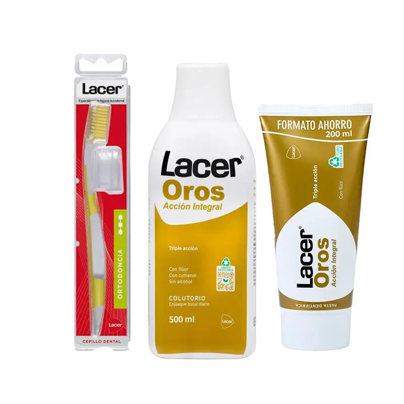 Lacer Ortolacer Pack (bain de bouche + dentifrice + brosse à dents)