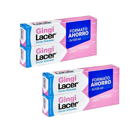 Lacer Gingilacer Dentifrice Pack, 4 x 125 Ml