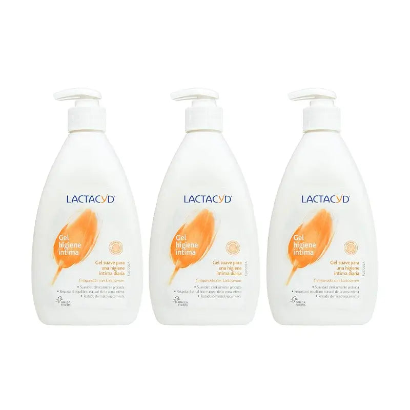 Lactacyd Triplo Gel d'hygiène intime Usage quotidien 3 x 400 ml