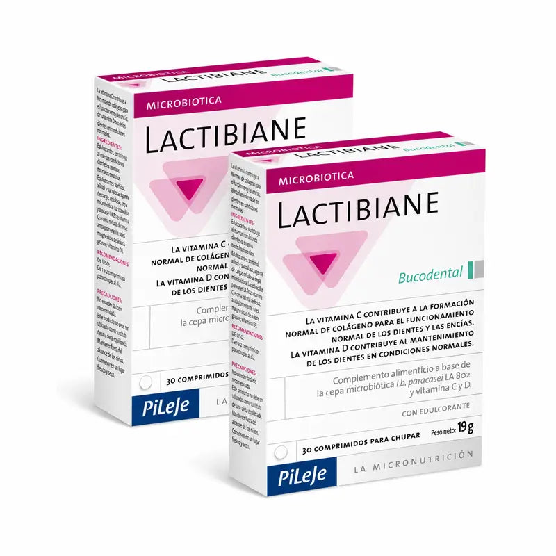 Lactibiane Bucodental, lot de 2 boîtes de 30 comprimés