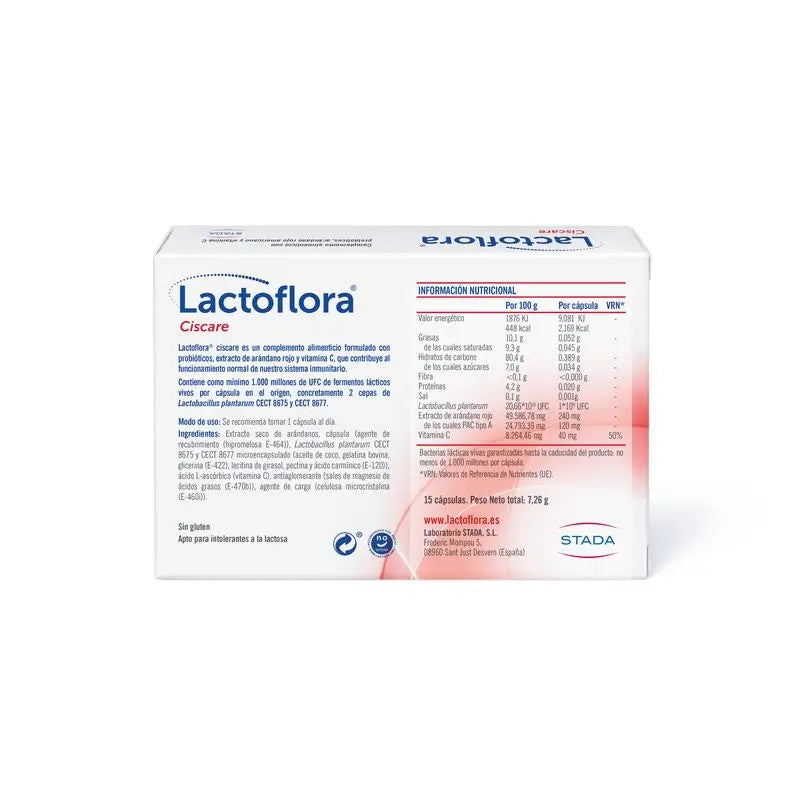 Lactoflora Ciscare 15 gélules