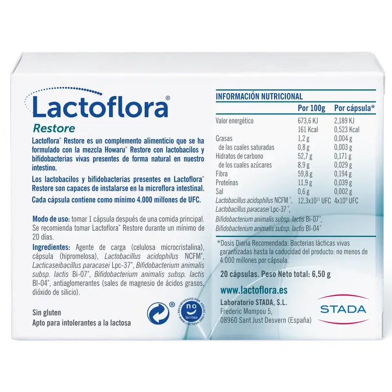 Lactoflora Restore 20 gélules