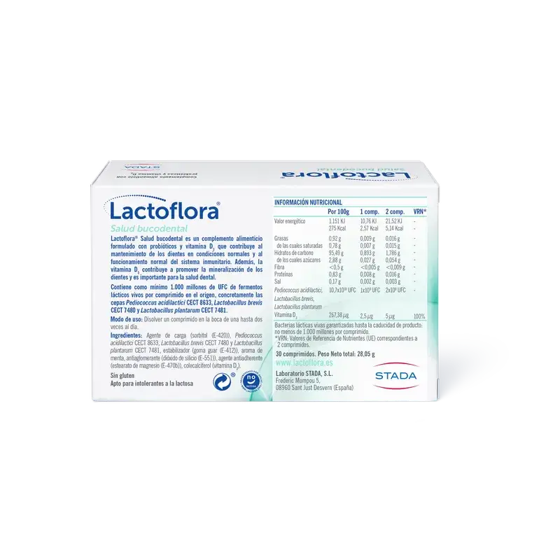 Lactoflora Bucodental Menthe 30 Comprimés