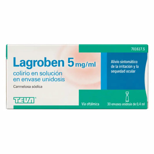 Lagroben 5 Mg/ ml Collyre 30 Unidose x 0,4 ml