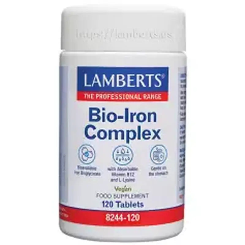 Lamberts Bio Iron Complex, 120 comprimés