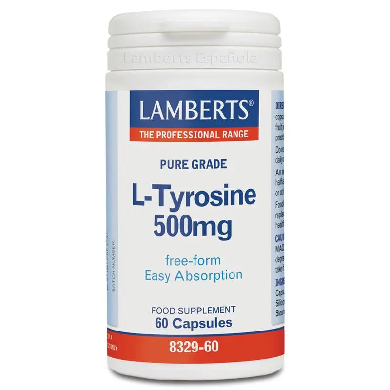 Lamberts L-Tyrosine 500Mg , 60 capsules
