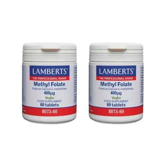 Lamberts Methyl Folate 400 mg, 2X60 Comprimés