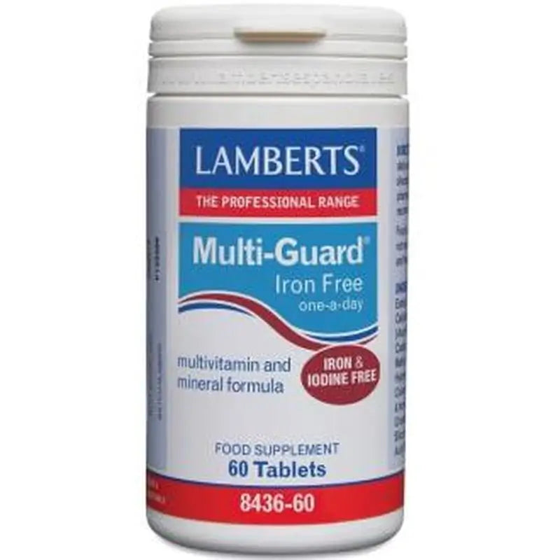 Lamberts Multi-Guard Iron Free 60 Tablets