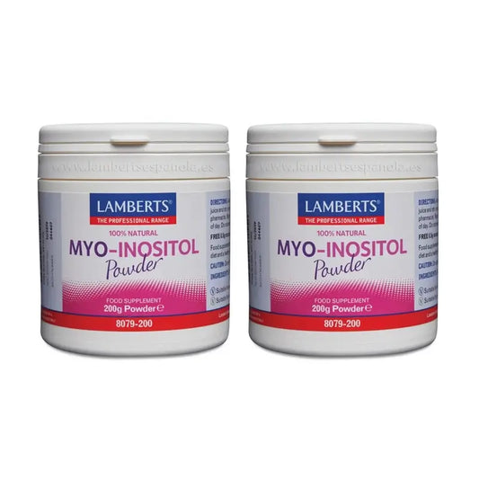 Lamberts Myo Inositol Poudre 100% Naturelle , 2X200 Gr